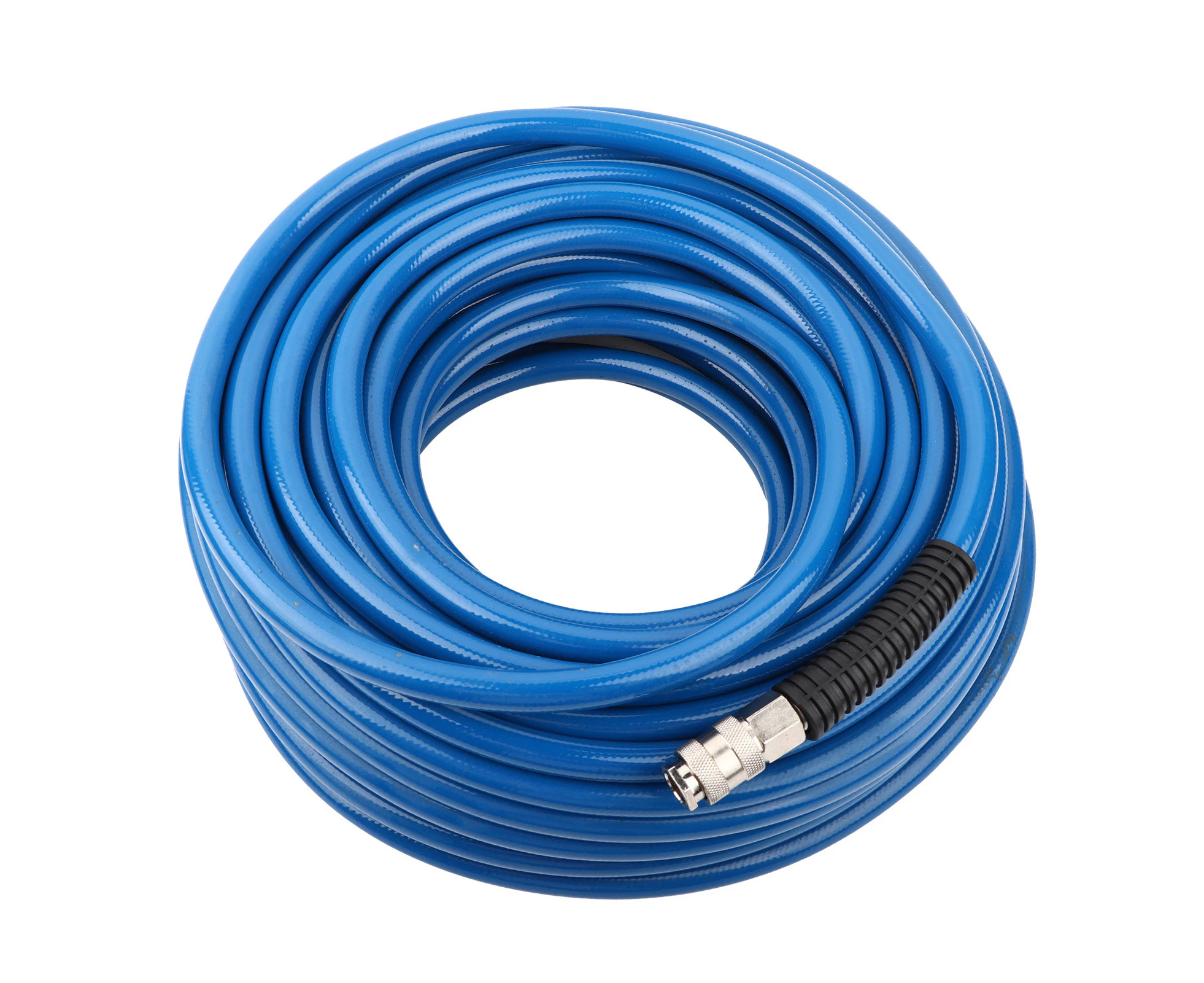 30M Blue Flexible Pneumatic PVC Hose with Quick Connector for Air Compressor