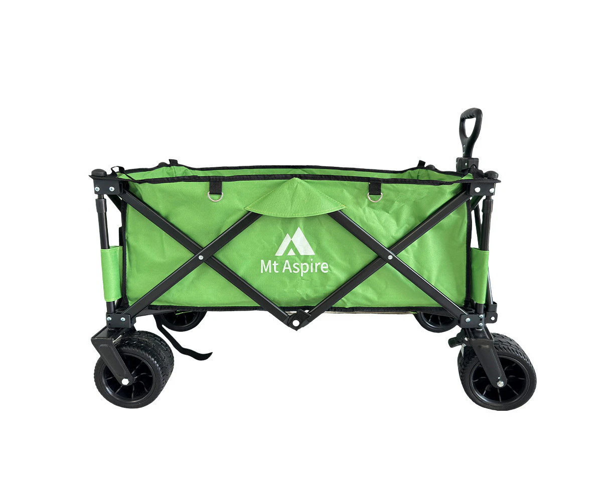 MT ASPIRE Folding Wagon Cart 120kg Camping Trolley Outdoor Beach Garden Barrow