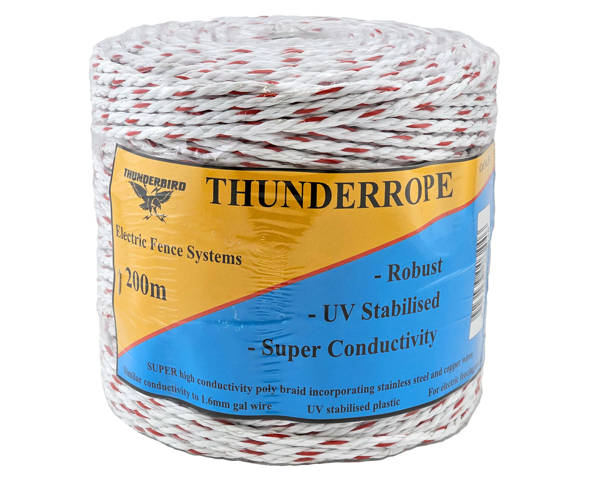 Thunderbird 200m Thunderrope Electric Fence Poly Wire | EF-53