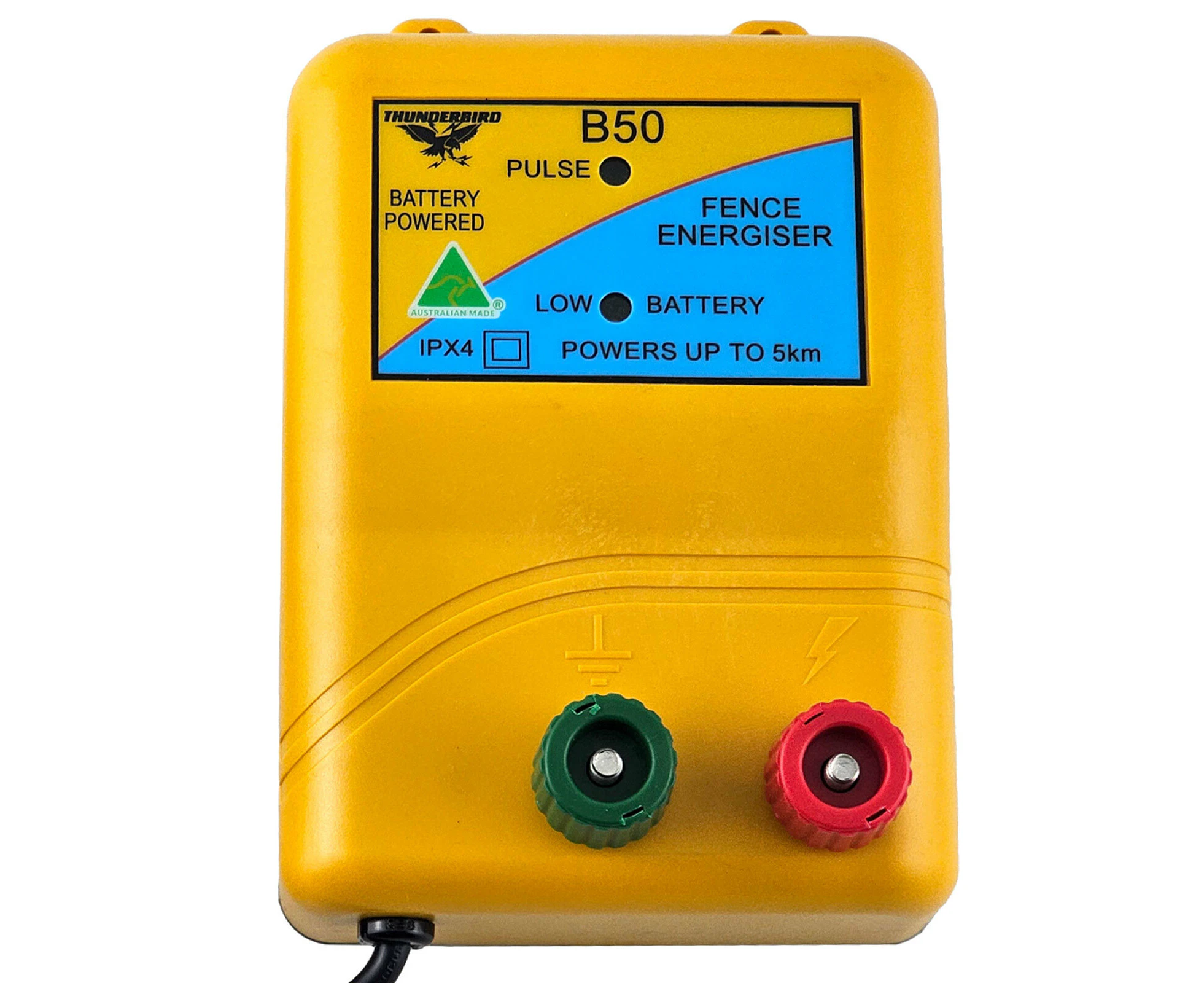 Thunderbird 5km 12v Battery Electric Fence Energiser | B-50