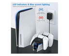 Controller Charger Dock Station Compatible with PS5 Playstation 5 DualSense Controller, Remote Charger Docking Station, Fast Charging Dock Station