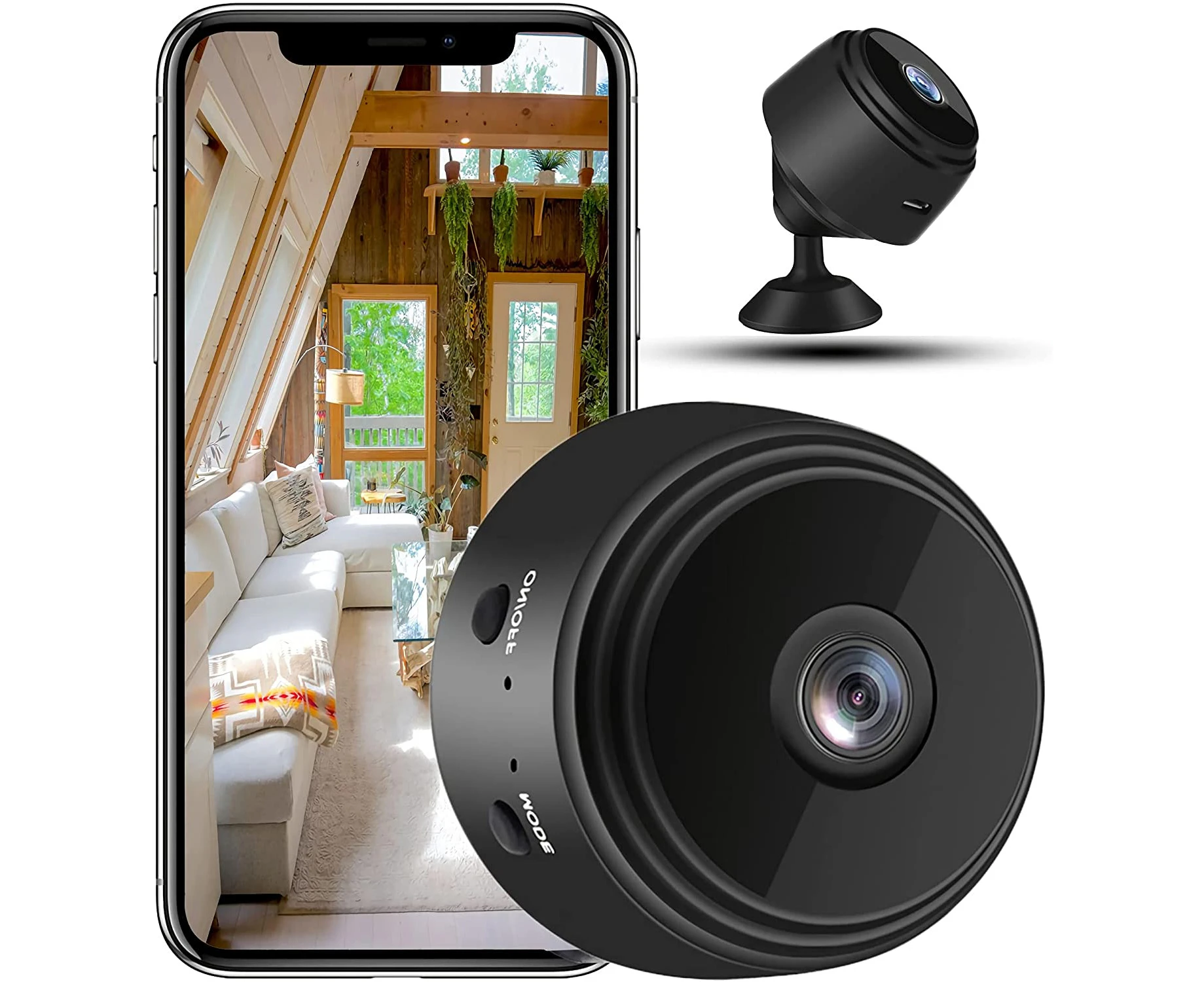 Mini 1080P Security Camera Indoor and Outdoor Security Wireless Monitoring