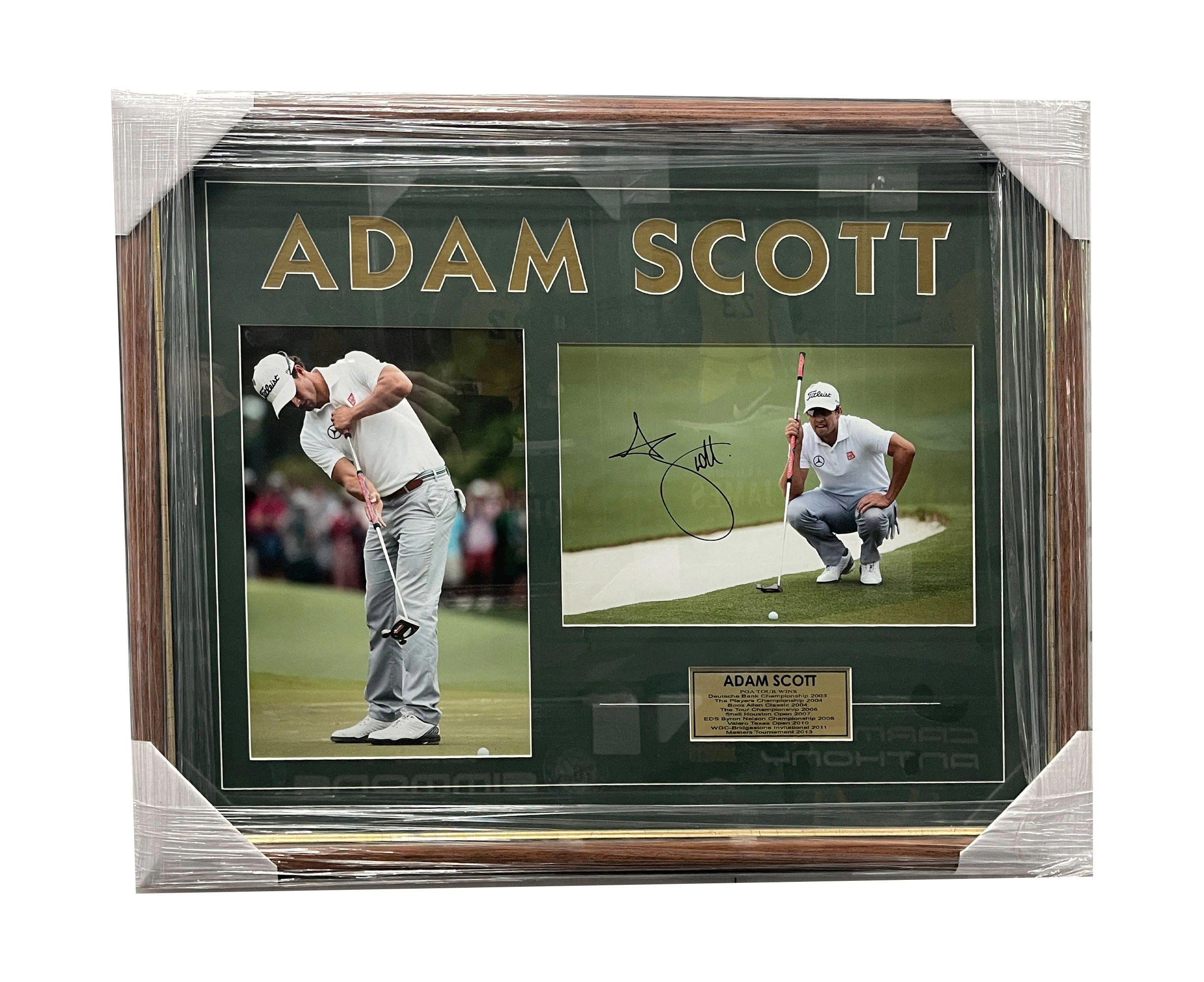 Golf - Adam Scott Signed & Framed 2013 US Masters 12x8 Photo