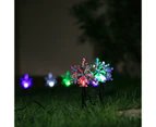 Stockholm Christmas Lights 8pcs Solar LED Snowflake Path Multi Colour