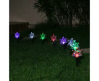 Stockholm Christmas Lights 8pcs Solar LED Snowflake Path Multi Colour