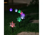 Stockholm Christmas Lights 8pcs Solar LED Snowflake Path Multi Colour