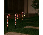 Stockholm 40CM Christmas Lights 20 LED Path Lights 4PCS Solar Candy Cane Stars Warm White