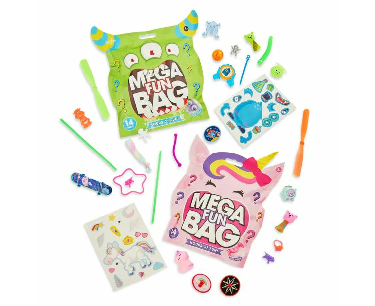 14 Piece ToyMania Mega Fun Bag - Assorted