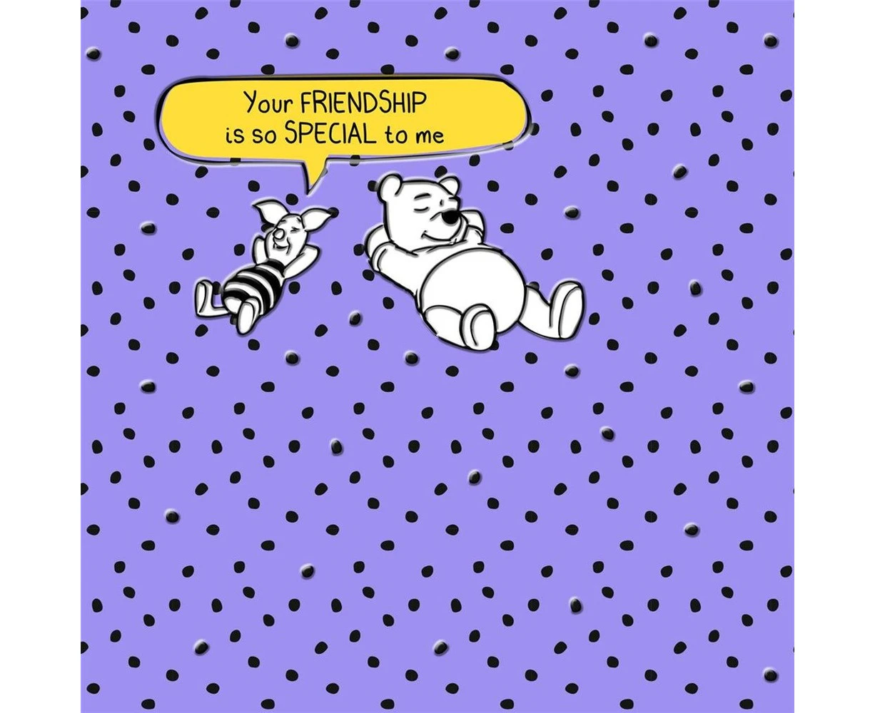 Hallmark Card - Disney Winnie the Pooh Friendship Birthday Card