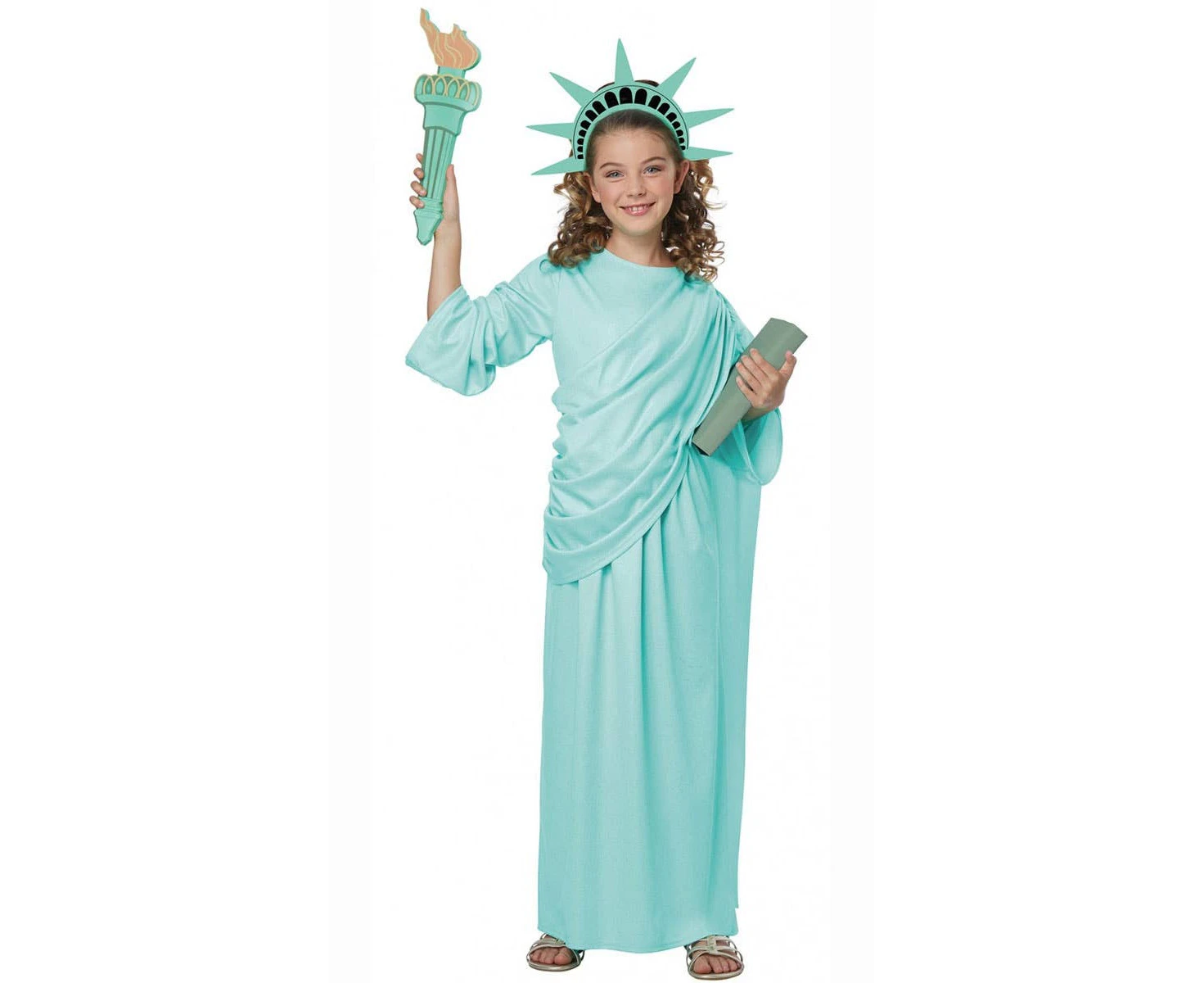 Statue of Liberty Girls Book Week Costume Genuine California Costumes - New