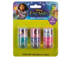 2 x 3pk Disney Encanto Glitter Nail Polish