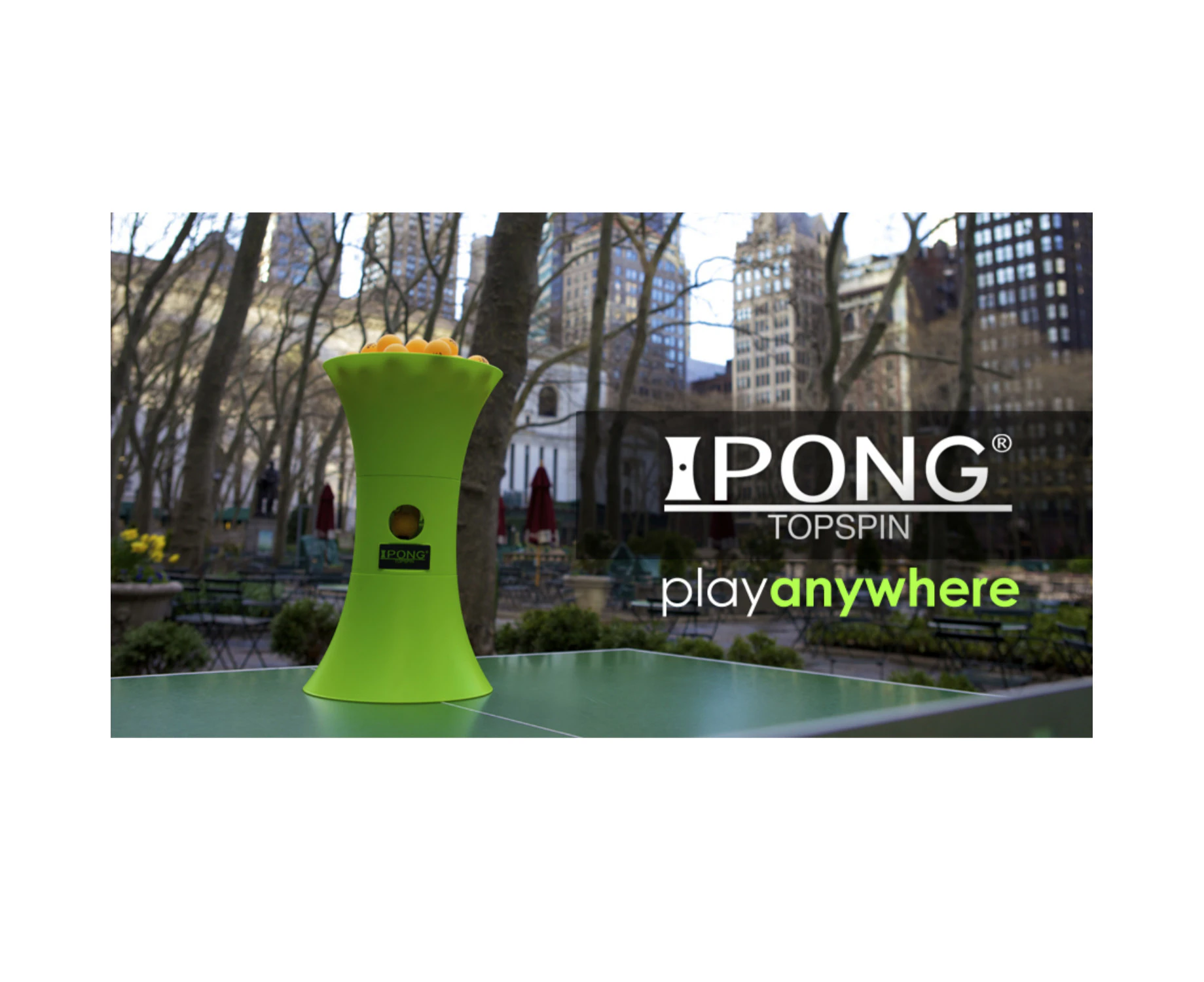 iPong Topspin Table Tennis Trainer Robot-Entry Level