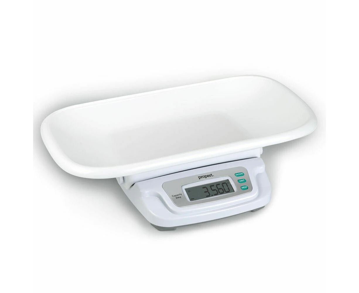 Propert 20kg Capacity Electronic Baby Scale with Detachable Cradle