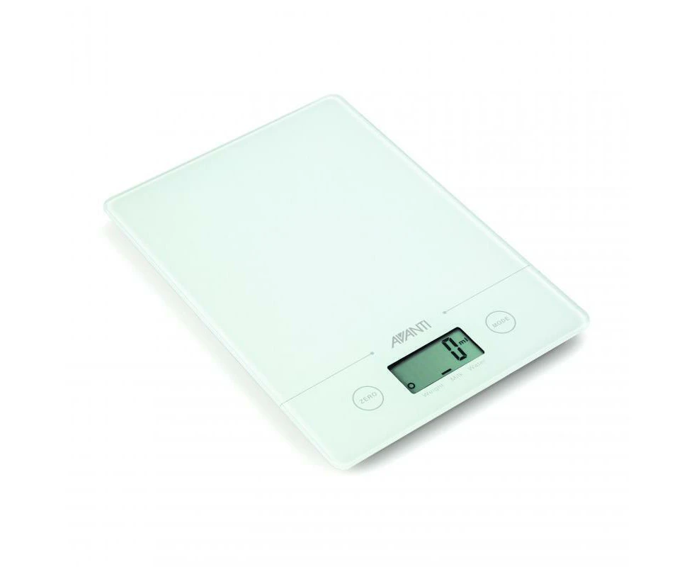 Avanti Compact Digital Kitchen Scale 5kg White