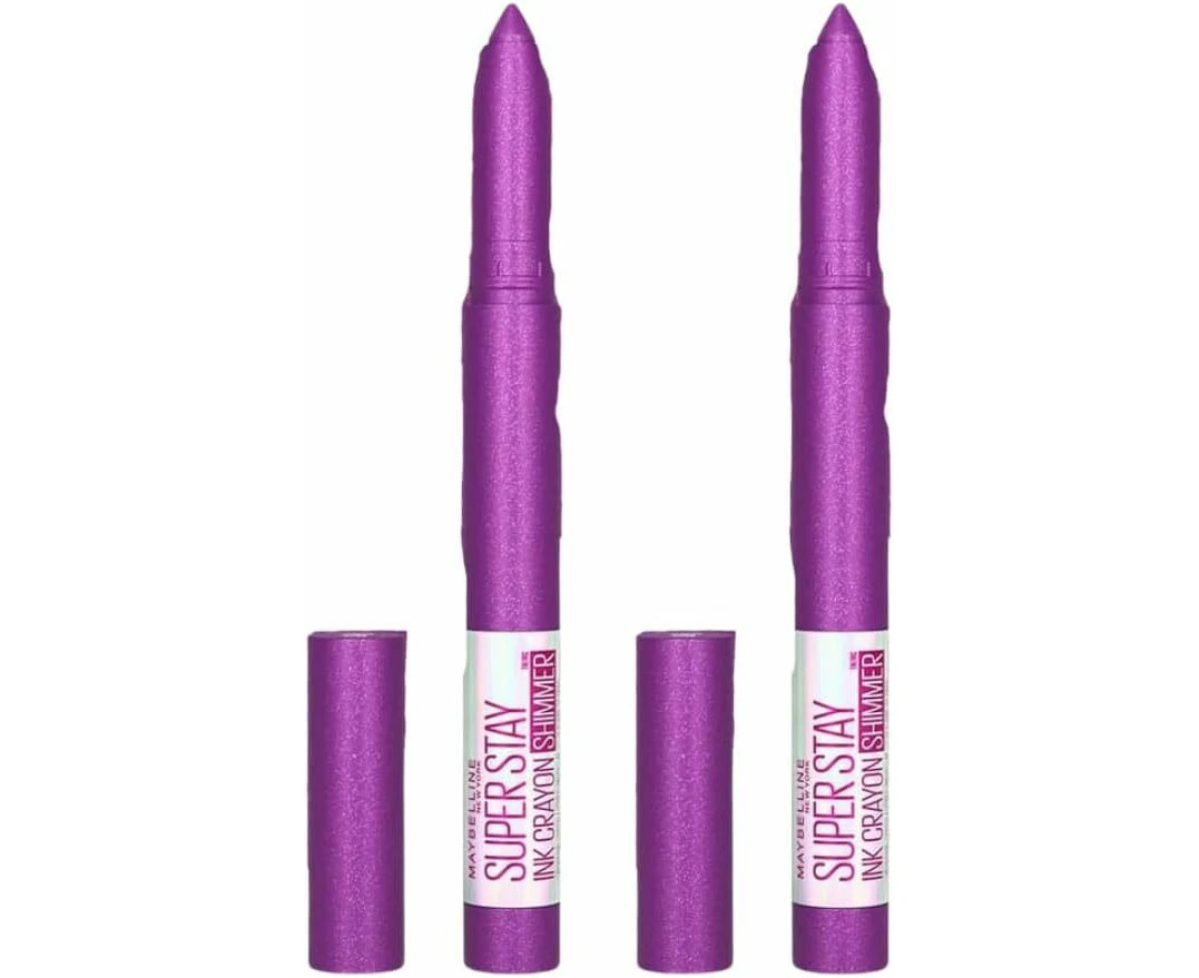 2x Maybelline New York Superstay Ink Longwear Crayon Lipstick - Throw a Party 170