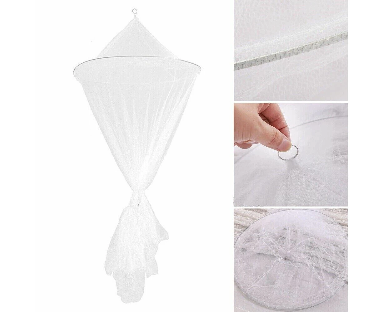 Mosquito Net Double Single Queen Canopy Bed Curtain Dome Stopping Fly Insect