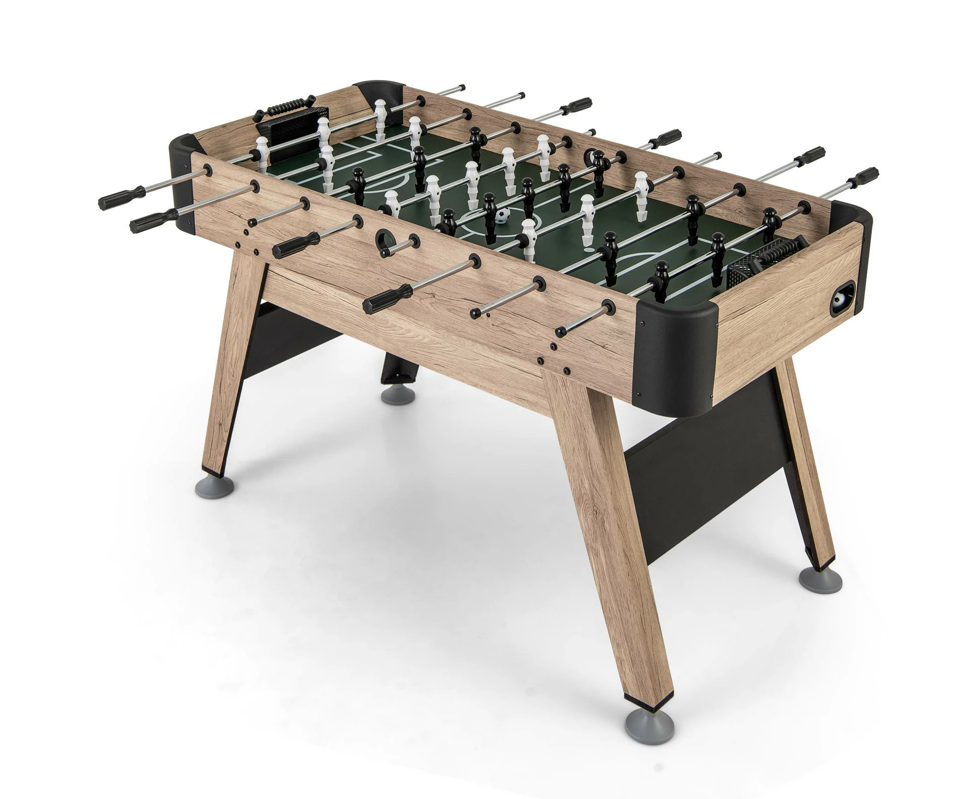 Costway Foosball Table Arcade Soccer Game Table w/2 Balls & 26 Players Game Rooms & Bars Natural