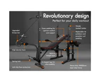 BLACK LORD Weight Bench 14in1 Press Multi-Station Fitness Home Gym Equipment