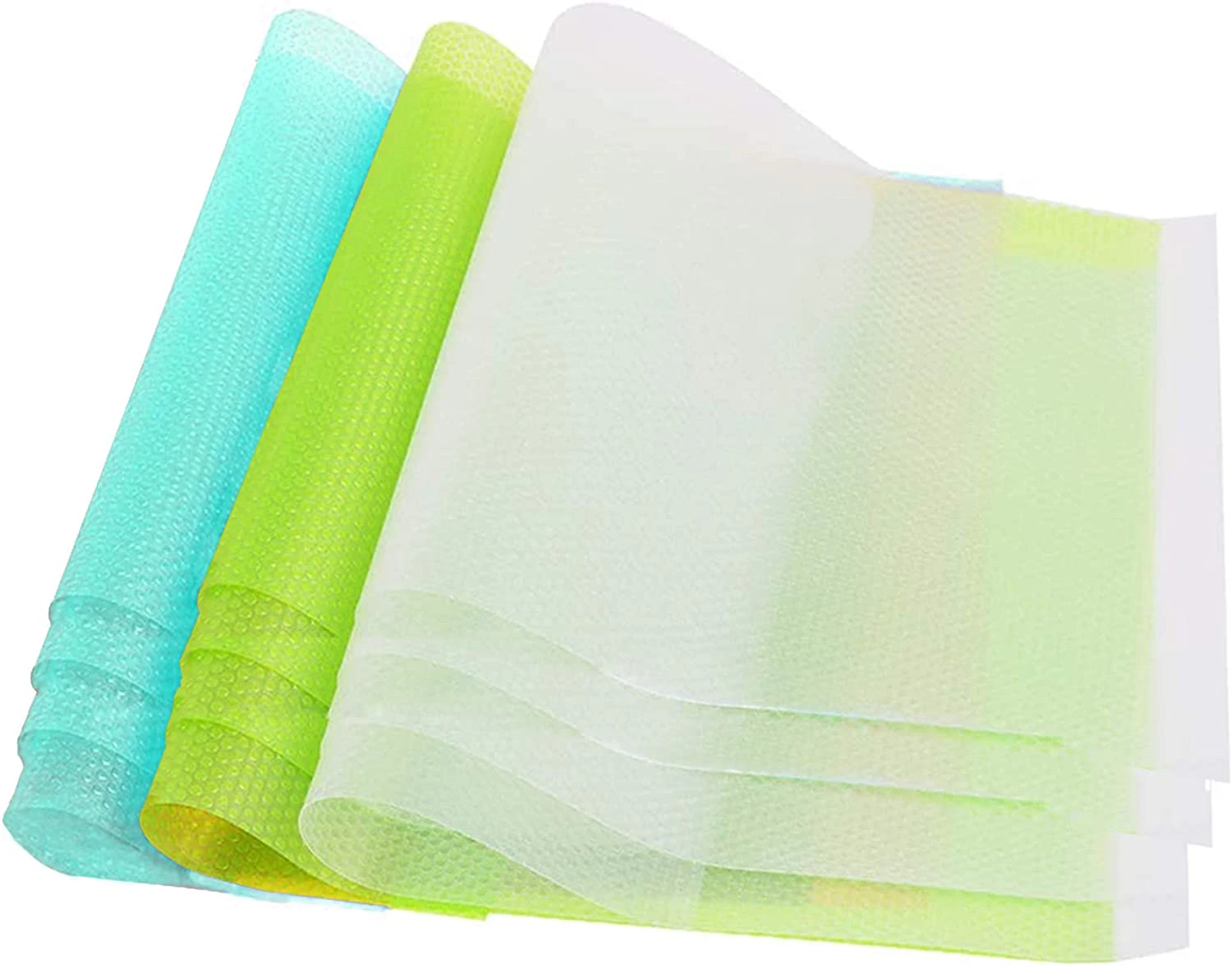 12 Pcs Fridge Mats Antibacterial Non-Slip Evaporate Moisture and Odor Fridge Pad Washable and DIY Cuttable Fridge Mats