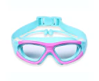 Anti-Fog Children Swimming Goggles No Leaking Adjustable Diving Swim Glasses Kid - RoseRed