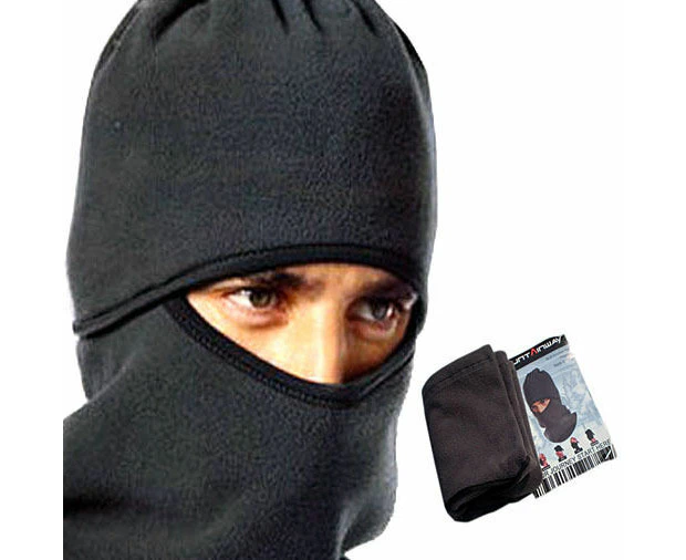 THERMAL Fleece BALACLAVA Beanie Ski Face Mask Hat Neck Motorbike Snowboard - Grey