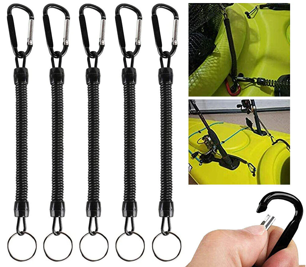 5x Fishing Lanyards Kayak Boating Camping Securing Tackle Tool Lip Grips Pliers