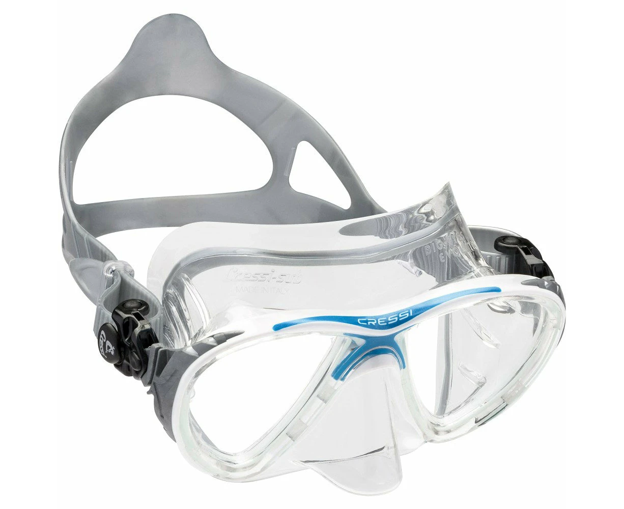 Cressi Big Eyes Evolution Crystal Mask - White/ Blue