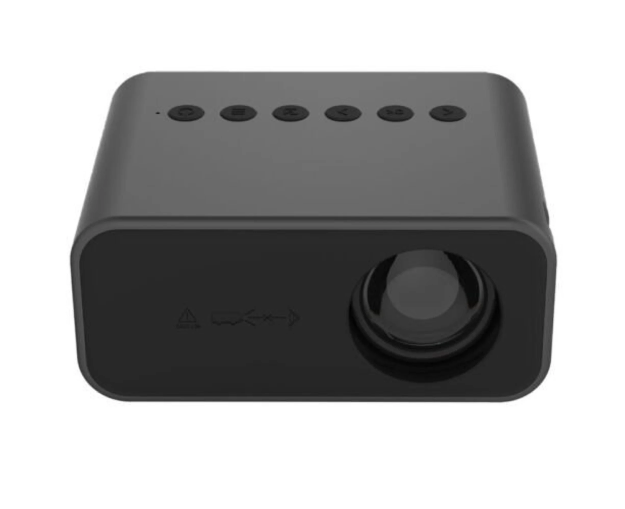 1080P Mini Projector Enjoy High-Definition Videos from Your Phone - Black