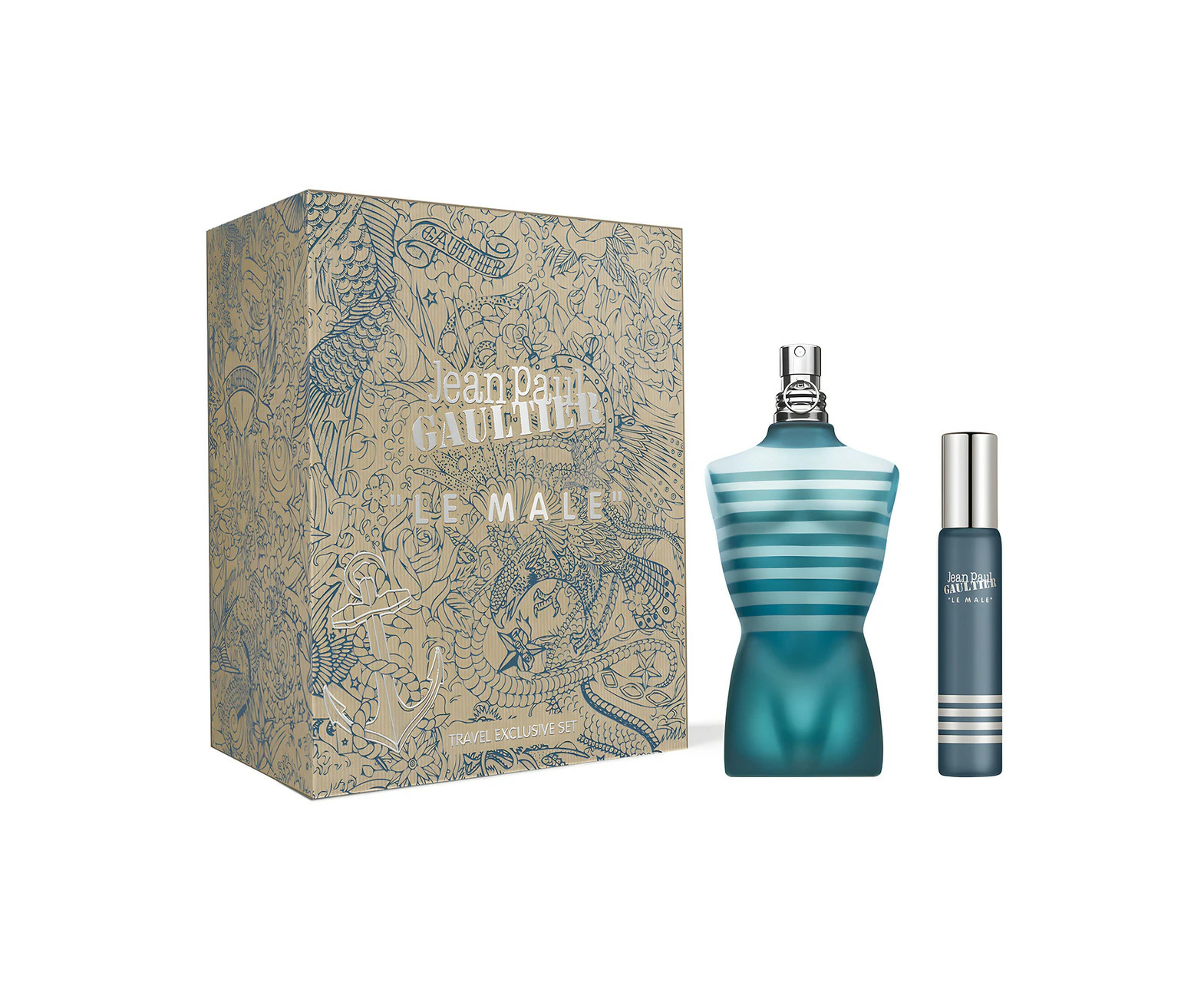 Jean Paul Gaultier Le Male 125ml + 20ml EDT Gift Set By Jean Paul Gaultier (Mens)