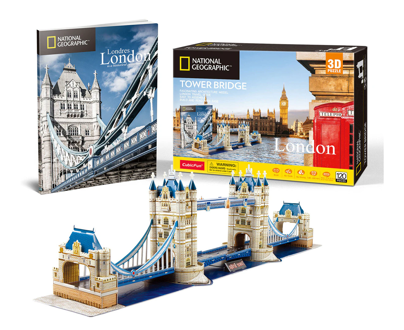 National Geographic London: Tower Bridge 120-Piece 3D Puzzle