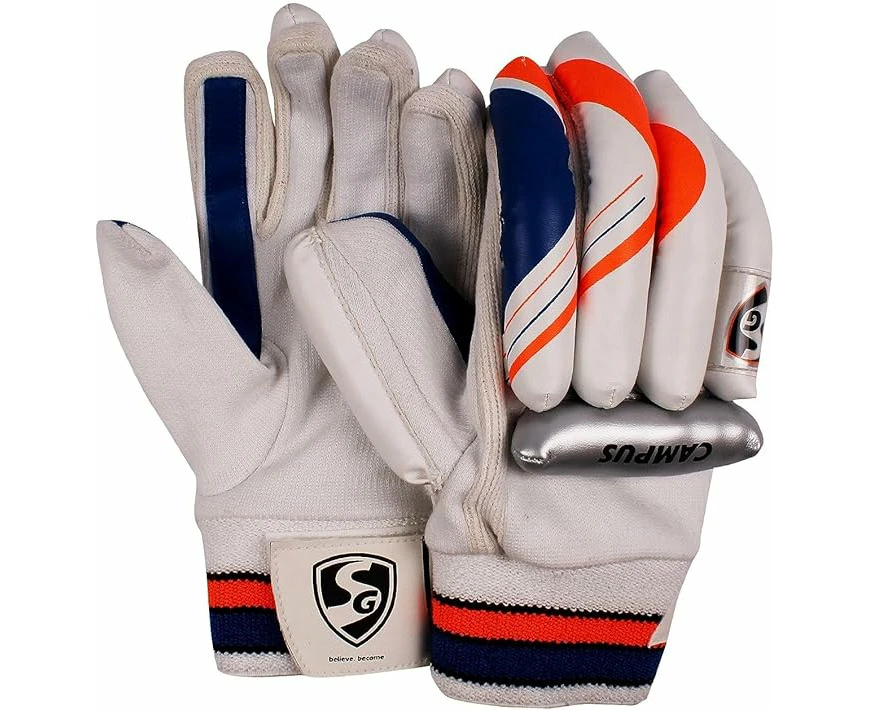 SG Campus Cricket Batting Gloves Multicolor Size: Junior For Left-Hand batsman