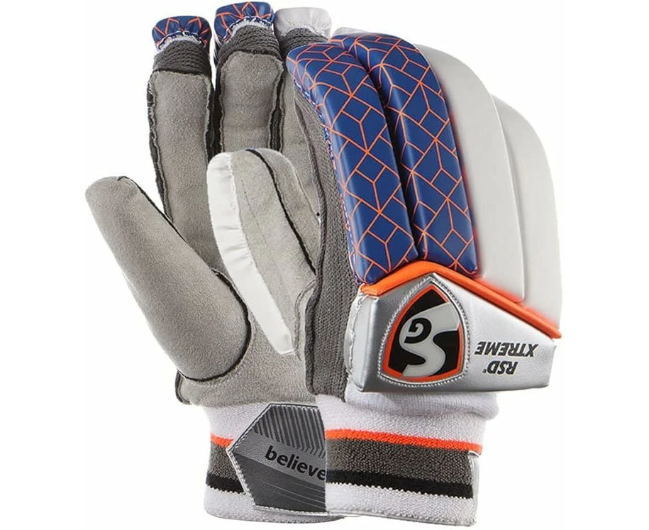 SG RSD Xtreme Cricket Batting Gloves  Multicolor Size: Mens  For Left-Hand Batsman