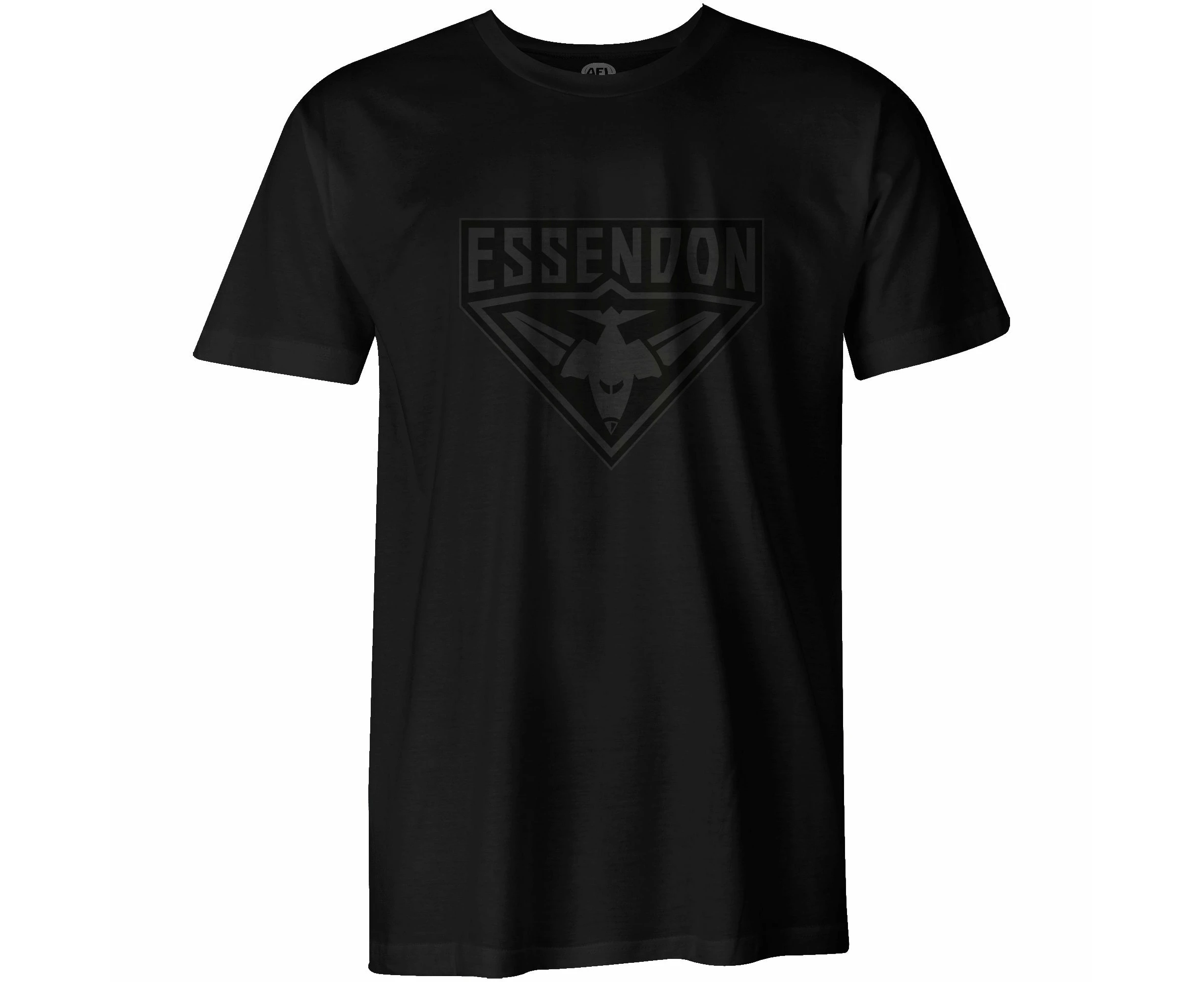 Essendon Bombers AFL Footy Mens Stealth Black Tee