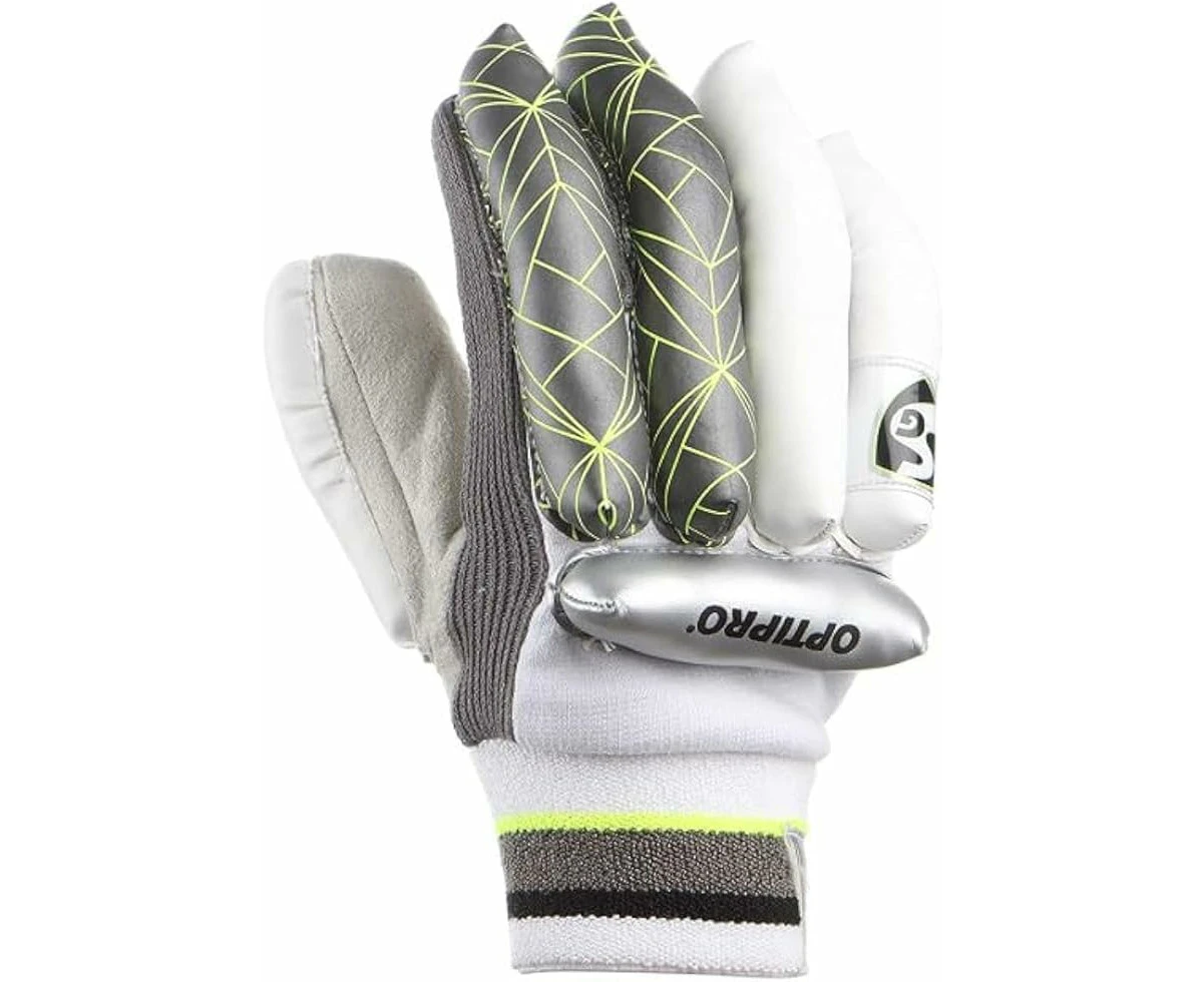 SG Optipro Cricket Batting Gloves Multicolor  Size: Extra Small Junior  For Left-Hand Batsman