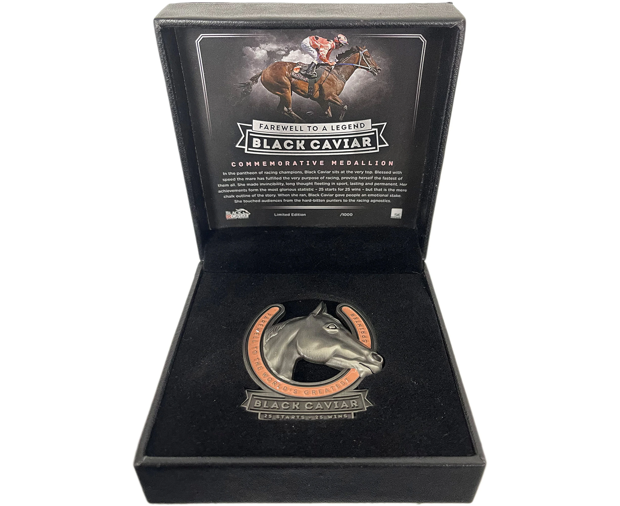 Horse Racing - Black Caviar Commemorative Boxed Medallion