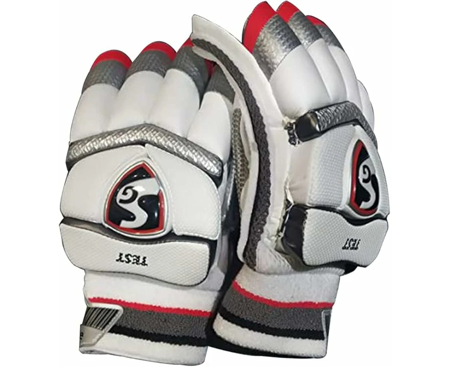 SG Test Cricket Batting Gloves  Multicolor  Size: Senior Mens  For Left-Hand Batsman