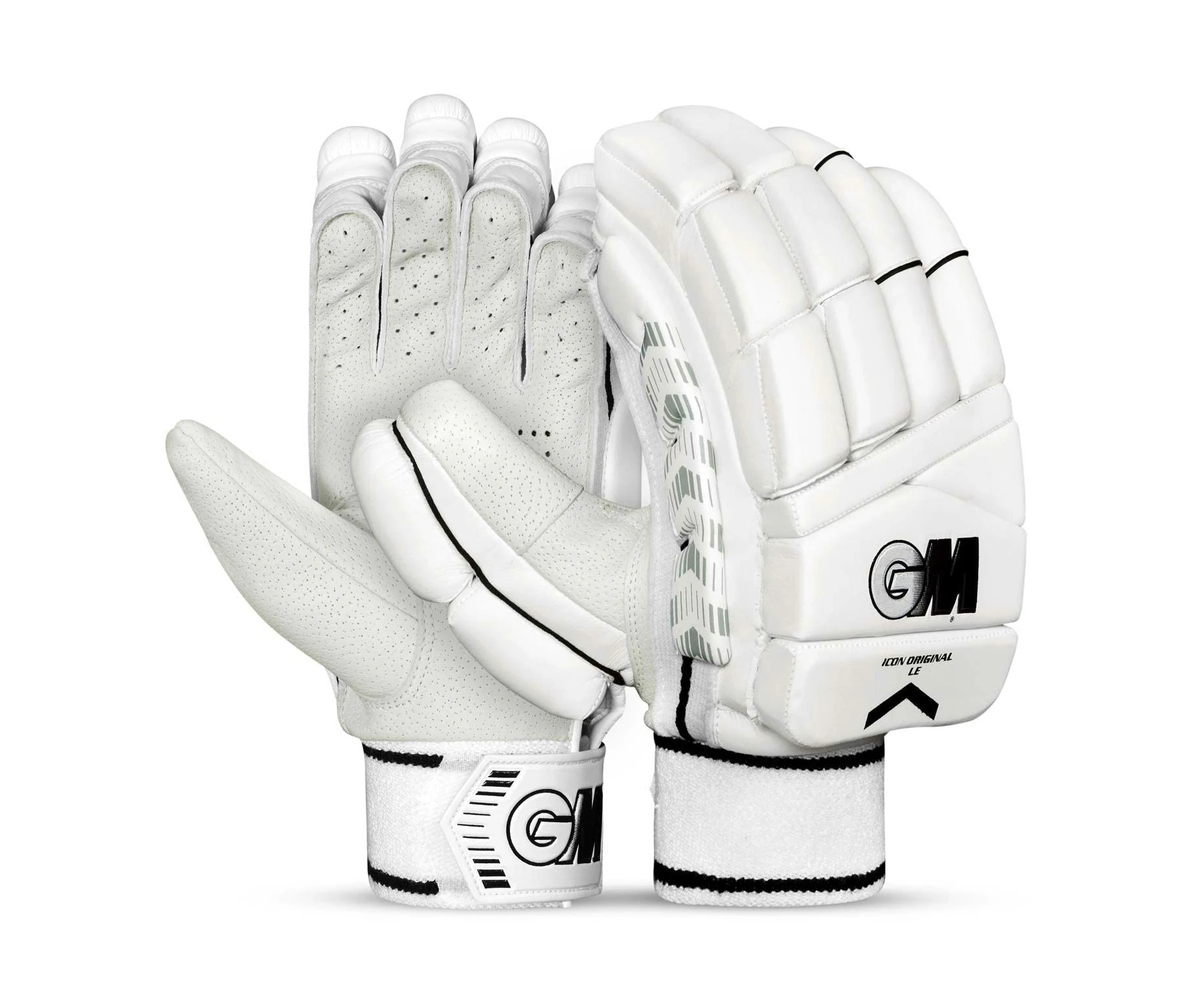 GM ICON Original L.E Lightweight Cricket Batting Gloves with English Pittard Leather Palm for Men Right Handed