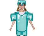 Deluxe Minecraft Diamond Armour Kids Book Week Costume