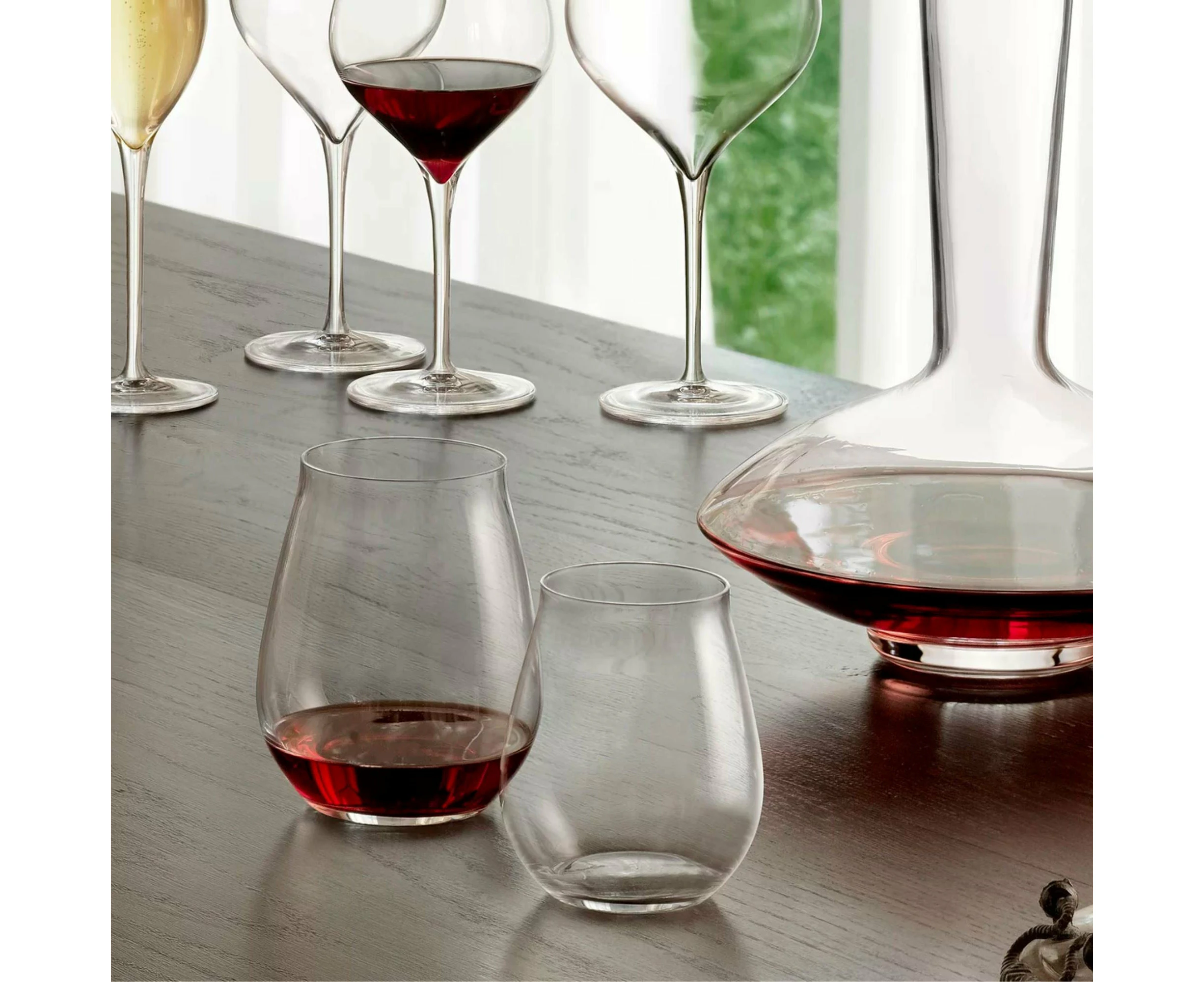 Luigi Bormioli Vinea Stemless Wine Glasses 430ml - Set of 6