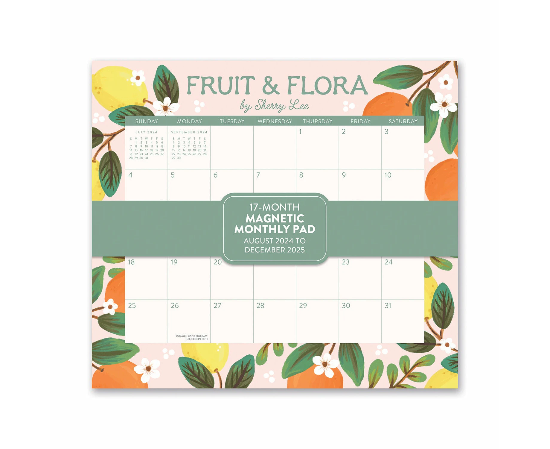 2025 Fruit & Flora Magnetic Wall Calendar