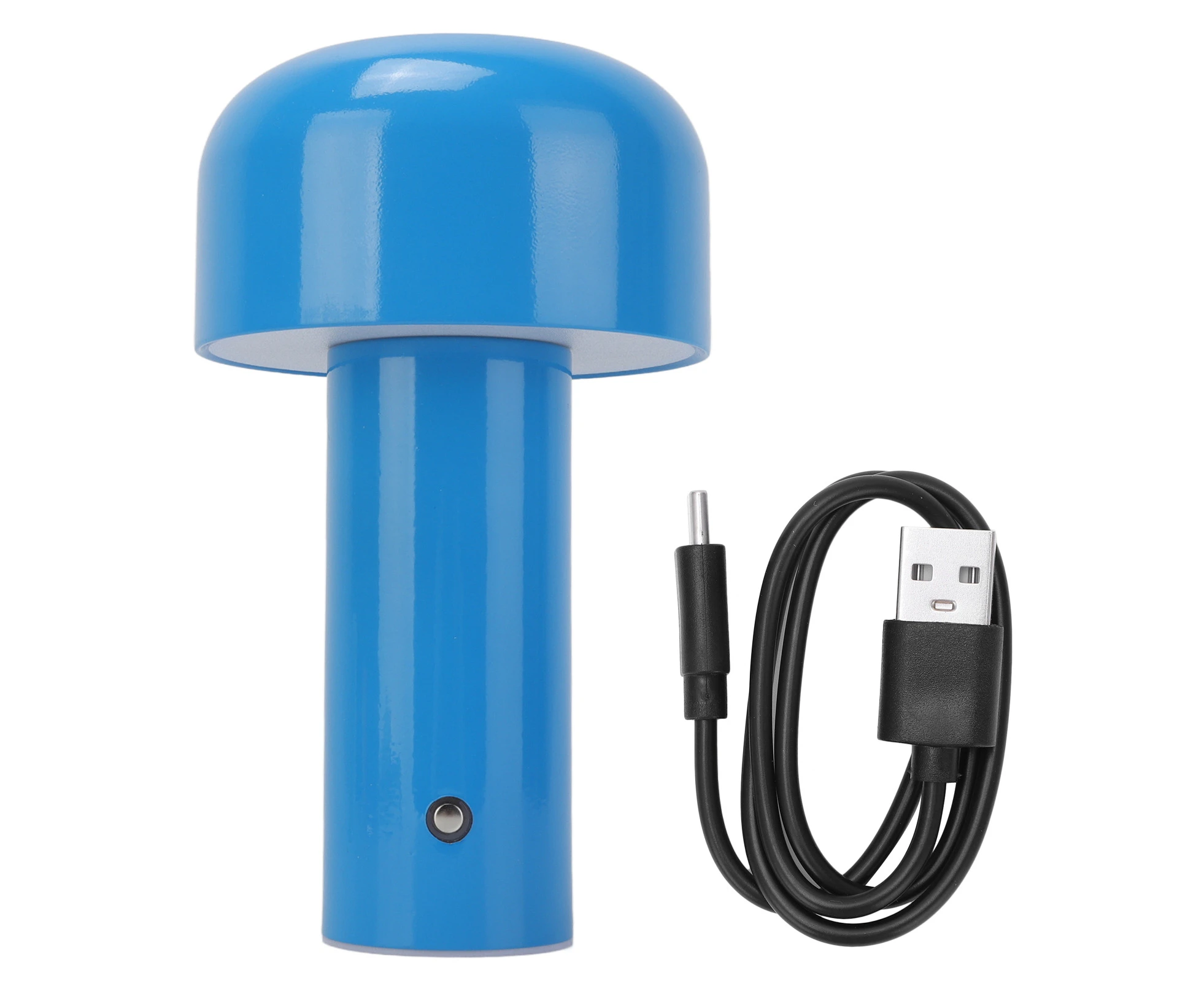 Mushroom Table Lamp USB Charging Blue