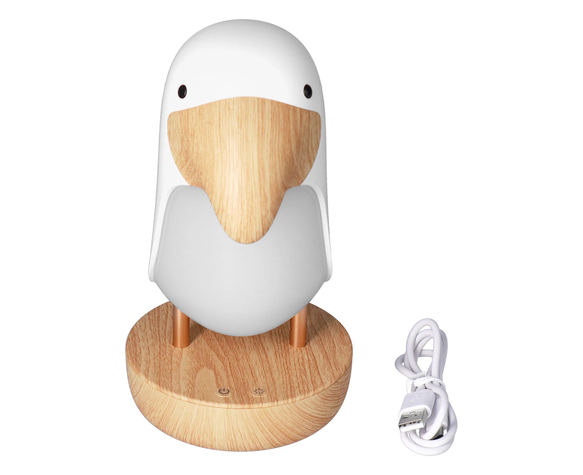 Bird Night Lamp USB Charging White