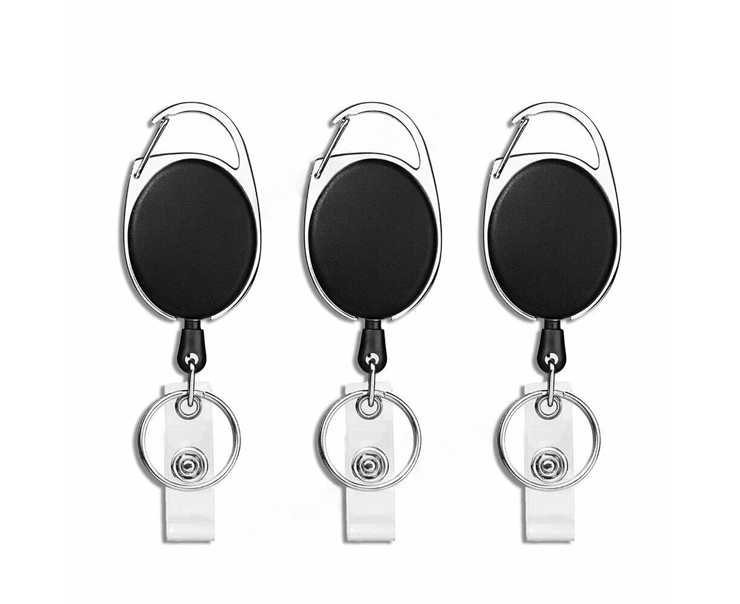 Key Ring Retractable ID Badge Lanyard Card Holder