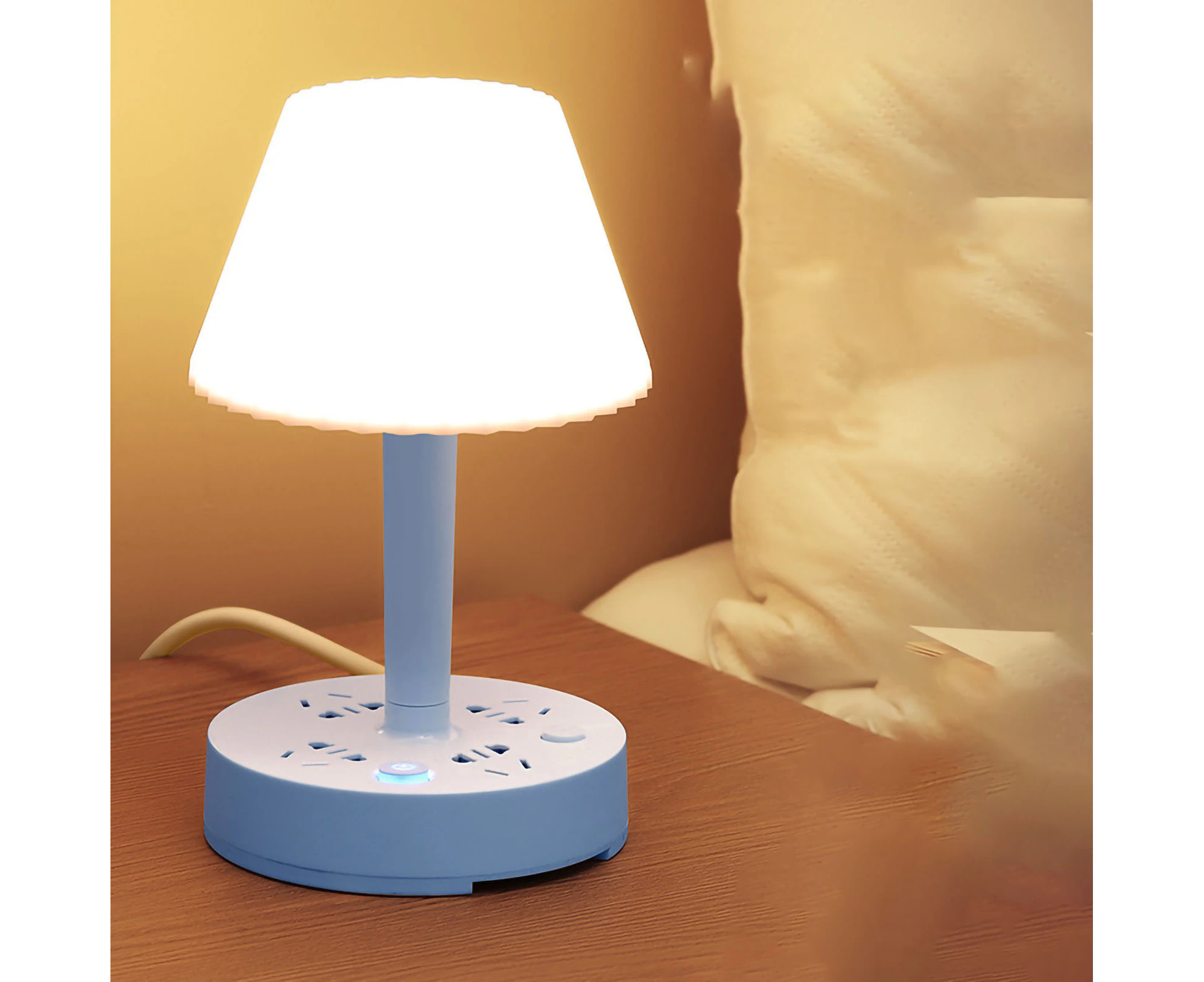 Table Lamp Multifunctional Socket Power Strip Dormitory Computer