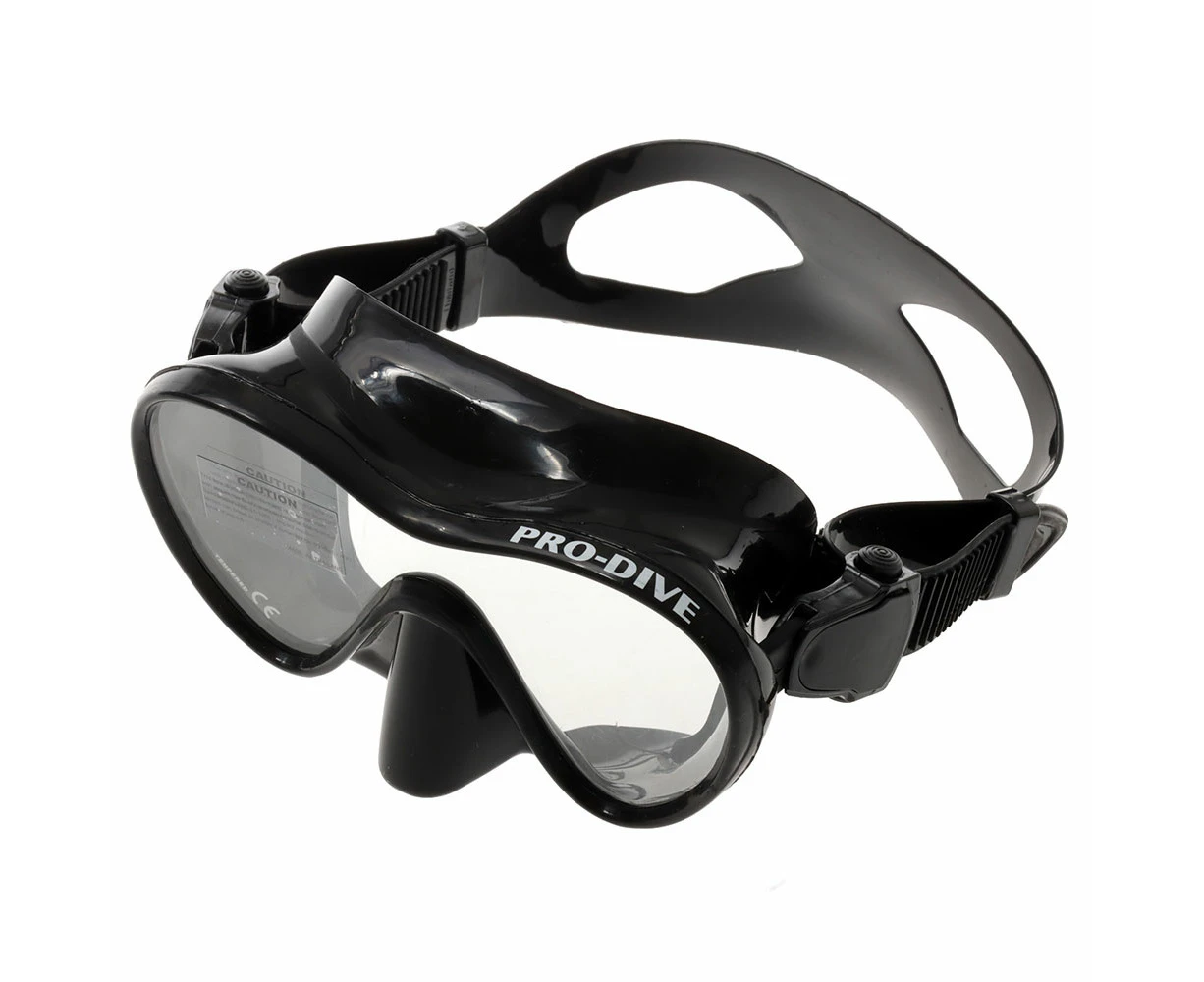 Pro-Dive Touch Frameless Dive Mask Black