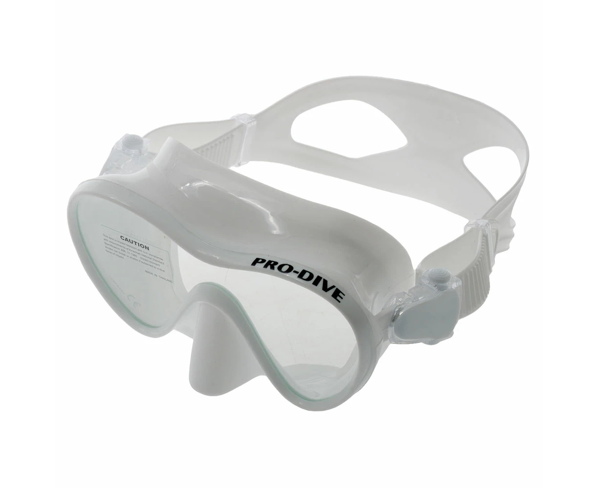 Pro-Dive Touch Frameless Dive Mask White