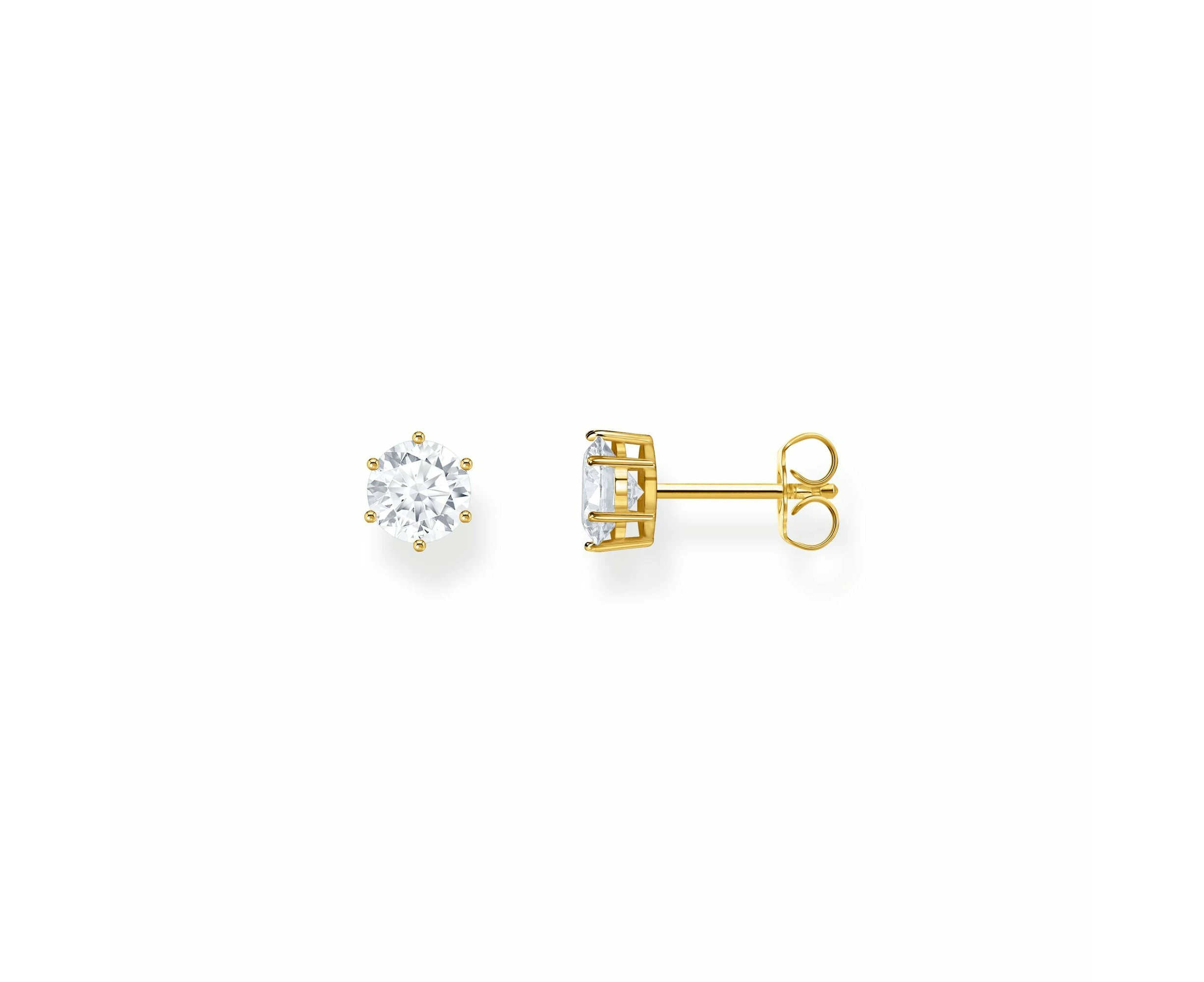 THOMAS SABO Ear studs with white zirconia in brilliant cut