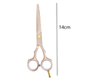 5.5 inch  Hair Cutting Scissors Set,  Hair Thinning/Texturizing Shears for Hairdresser or Home Use-gold