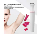 Electric Shavers 5Pcs Multifunctional Hair Removal Eyebrow Shaving Machine Lady Under Armpit Tool Set Trimmer Tools Beauty - Skin