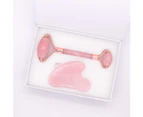 Rose Quartz Roller And Gua Sha Set